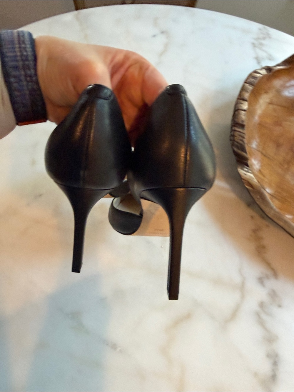 Nine West Black Pointed Toe Heel Pumps - Picture 8 of 9